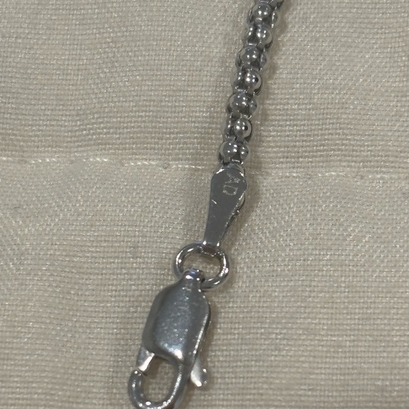 14kt White gold - one karat necklace from Littmans! - Picture 6 of 8